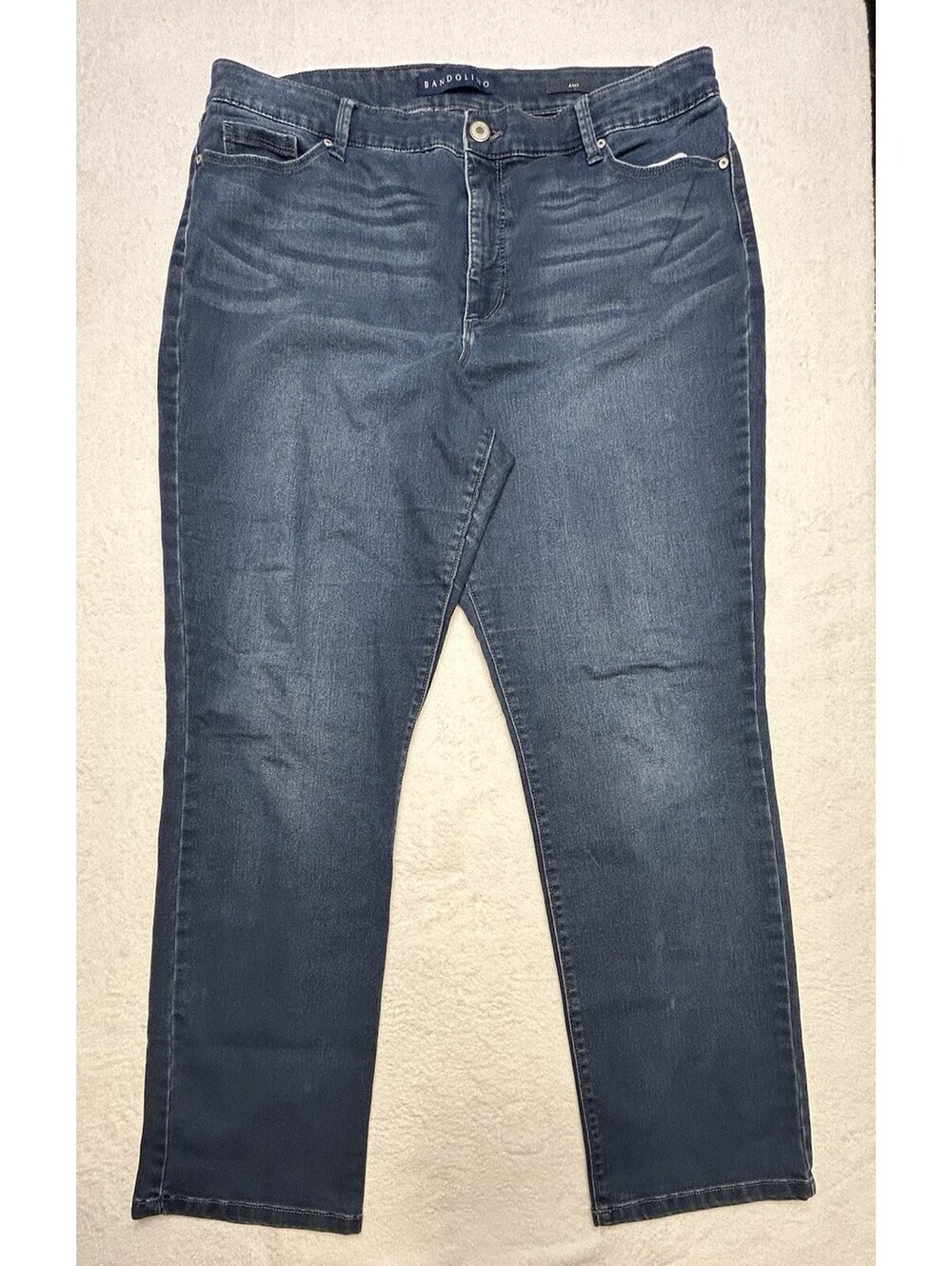 Bandolino Women's Sz 18 Amy Modern Straight Leg Jeans Stretch Blue